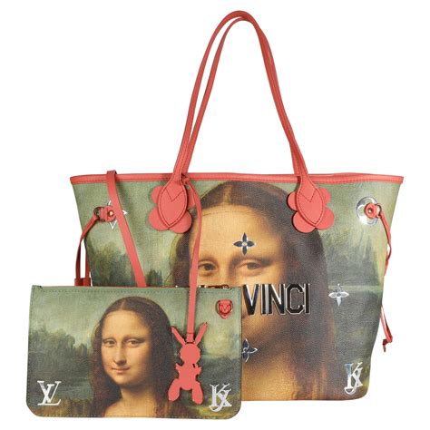 jeff koons mona lisa louis vuitton|Louis Vuitton Mona Lisa handbag.